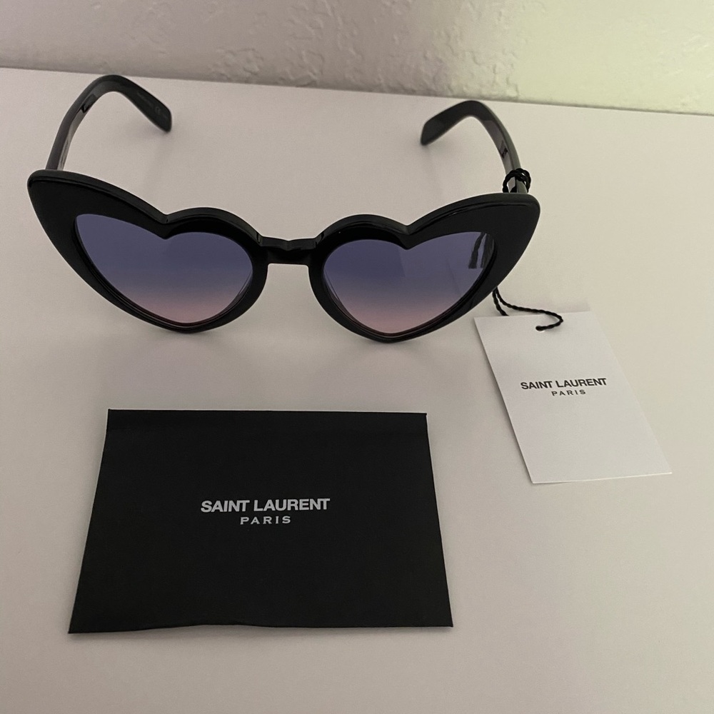 Saint Laurent Loulou Heart Sunglasses NWT